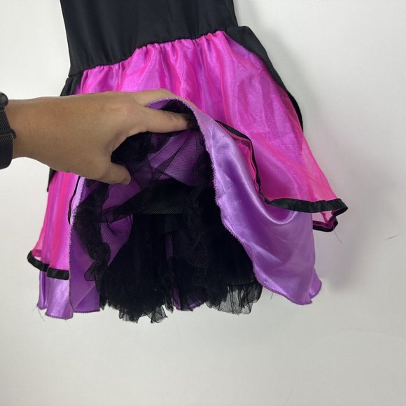 Disney Mad Hatter Alice Wonderland Costume Child Dress Medium 8-10 Halloween - Picture 8 of 9